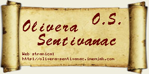 Olivera Sentivanac vizit kartica